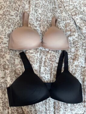 Spanx Brallelujah Beige and Black Bras